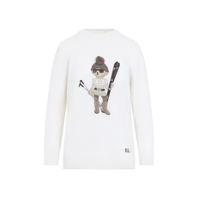 Ralph Lauren Collection Cashmere Pullover Sweater In White