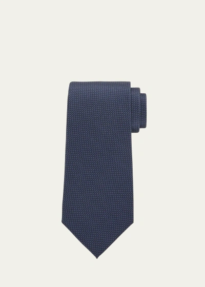 Ralph Lauren Men's Mini T-pattern Tie In Blue