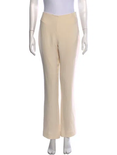 Pre-owned Ralph Lauren Silk Flared Pants In Neutrals
