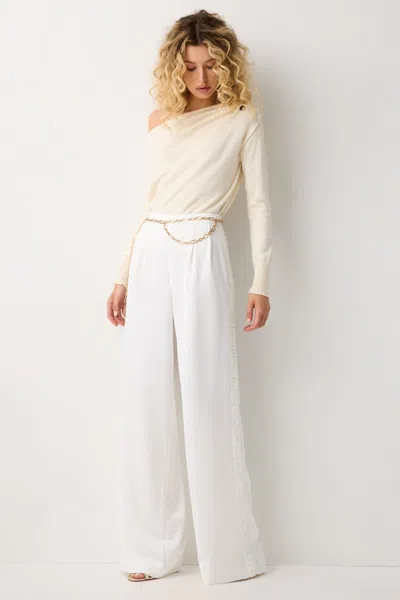 Ramy Brook Arista Sequin Embellished Wide Leg Pant In Animal Print