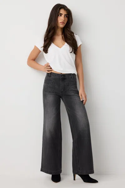Ramy Brook Cleo Demi Petite Jean Dark Grey
