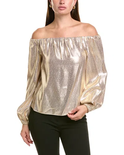 Ramy Brook Esther Silk-blend Top In Brown