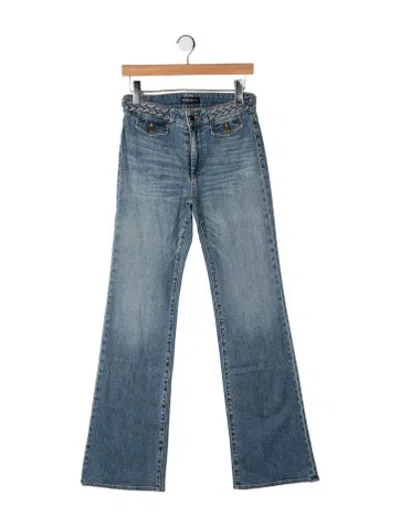 Pre-owned Ramy Brook Flared Pants In Blue