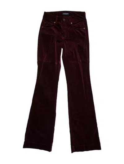 Pre-owned Ramy Brook Flared Pants In Burgundy