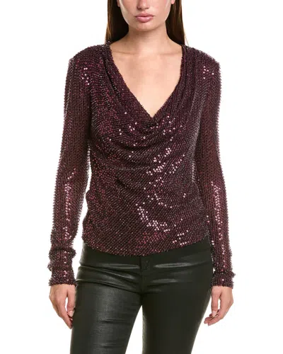 Ramy Brook Leon Top In Burgundy