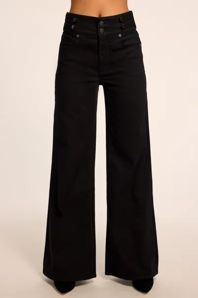 Ramy Brook Liv High-rise Wide Leg Jean Black