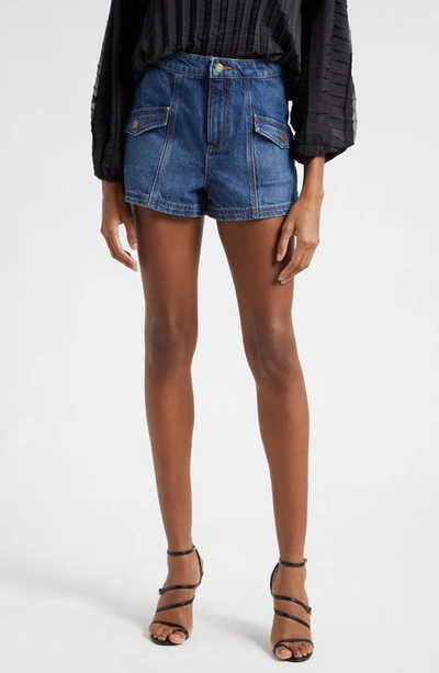Ramy Brook Nova Denim Shorts In Medium Wash