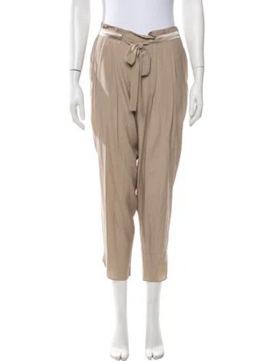 Pre-owned Ramy Brook Silk Wide Leg Pants W/ Tags In Neutrals