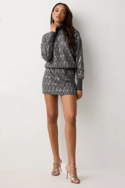 Ramy Brook Soleil Sequin Knit Mini Dress In Multi