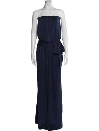 Pre-owned Ramy Brook Strapless Jumpsuit In Blue