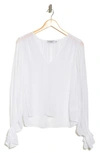 Ramy Brook Villa Long Sleeve Top In Ivory