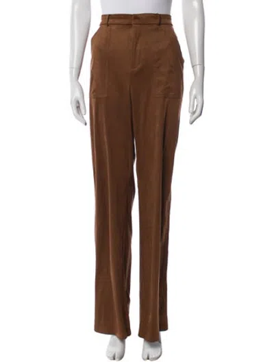 Pre-owned Ramy Brook Wide Leg Pants In Brown