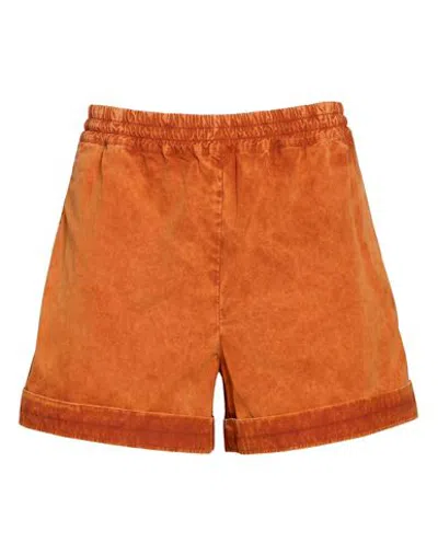 Ranra Man Shorts & Bermuda Shorts Orange Size L Cotton