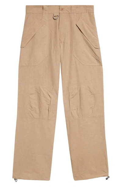 Ranra Stymir Cotton Blend Utility Trousers In Beige