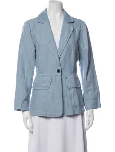 Pre-owned Raquel Allegra Blazer In Blue