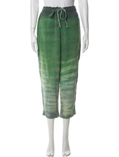 Pre-owned Raquel Allegra Sweatpants In Green