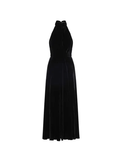 Raquel Diniz Giovanna Halterneck Dress In Black