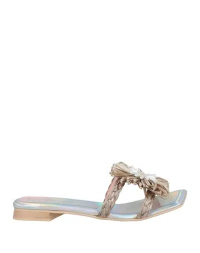 Ras Woman Sandals Taupe Size 8 Synthetisches Material In Multi