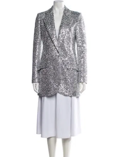 Pre-owned Rasario Patterned Coat In Multicolor