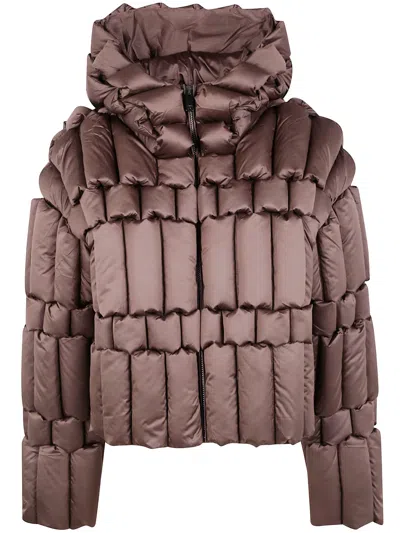 Raxxy Puffer Jacket In Brown