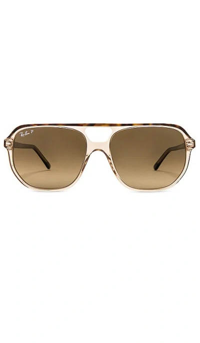 Ray Ban Aviator Sunglasses In Brown
