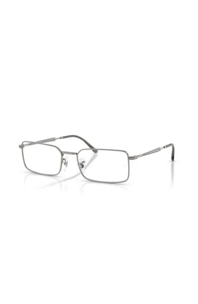 Ray Ban Ray-ban 54mm Rectangle Optical Glasses In Silver