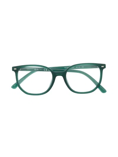 Ray-ban Junior Kids' Elliot Square-frame Glasses In Green