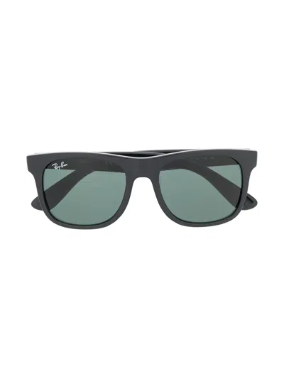 Ray-ban Junior Kids' Square-frame Sunglasses In Black