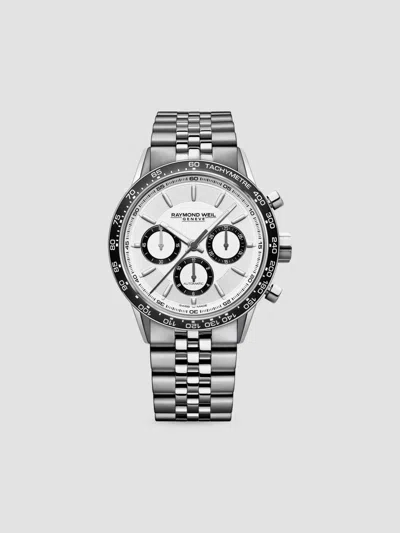 Raymond Weil Freelancer Ladies Stainless Steel Bracelet Watch In Sapphire