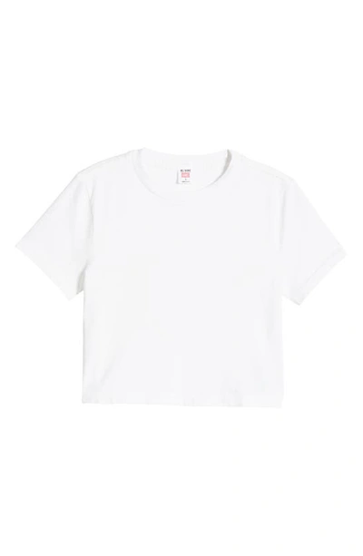 Re/done Organic & Recycled Cotton Micro T-shirt In Optic White