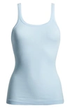 Re/done Women's Cotton Rib-knit Tank Top In Baby Blue