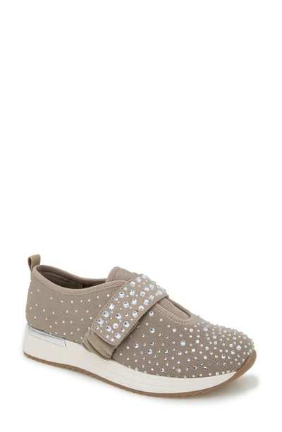 Reaction Kenneth Cole Cameron Crystal Mary Jane Sneaker In Natural Micro