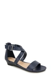 Reaction Kenneth Cole Great Cross Sandal In Navy
