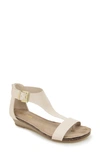 Reaction Kenneth Cole Great Gal T-strap Sandal In Ecru