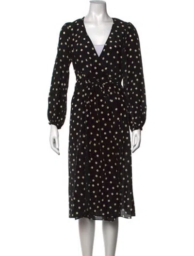 Pre-owned Réalisation Par Silk Midi Length Dress In Black