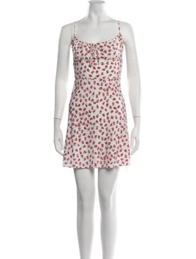 Pre-owned Réalisation Par Silk Mini Dress In White