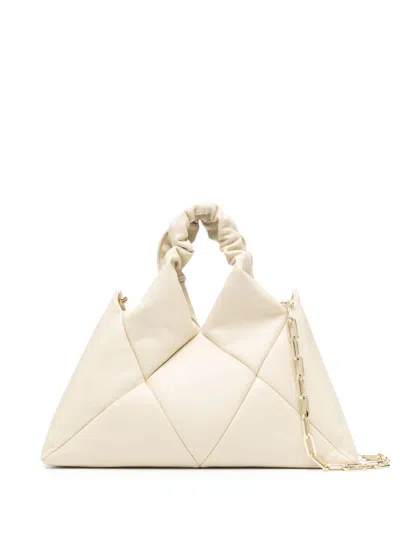 Reco Mini Handbag With Chain-linked Strap In Marfil