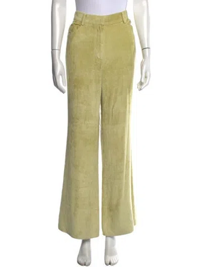 Pre-owned Recto Flared Pants In Green
