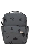 Red Rovr Babies' Mini Roo Diaper Backpack In Charcoal Doodle