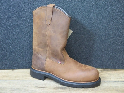 Pre-owned Red Wing Shoes Red Wing Dynaforce Made In Usa 11-inch Waterproof Safety Toe Pull-on Boot 2272 In Brown