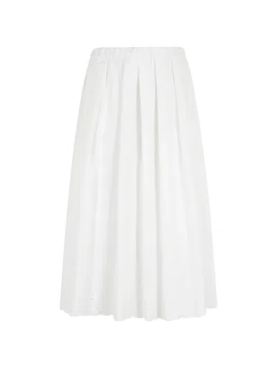 Red Wing Shoes Weekend Max Mara White Pio Skirt With Flowers