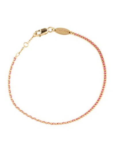 Pre-owned Redline 18k Aurore Chain Bracelet, 6.25" In Pink