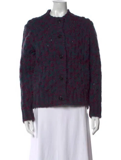 Pre-owned Re/done Alpaca Patterned Sweater In Blue