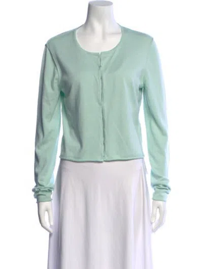 Pre-owned Re/done Open Front Sweater In Green