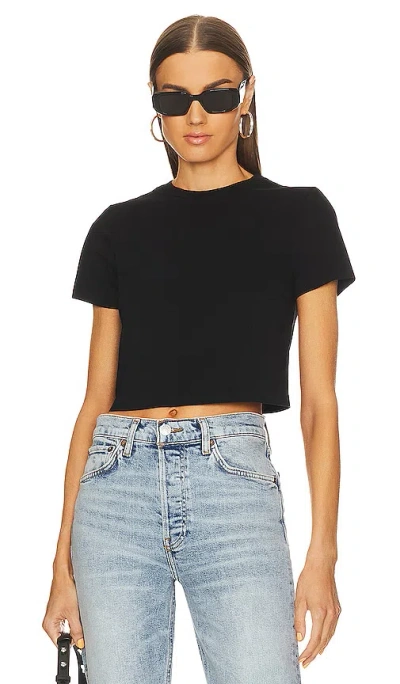 Re/done X Hanes Micro Tee In Black