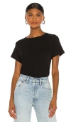 Re/done X Hanes The Classic Tee In Washed Black
