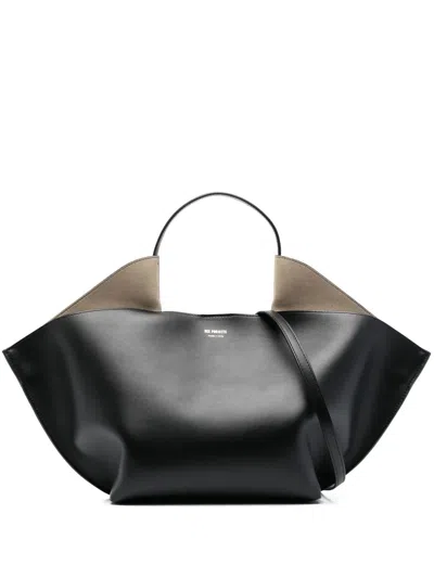 Ree Projects Medium Ann Leather Tote Bag In 黑色