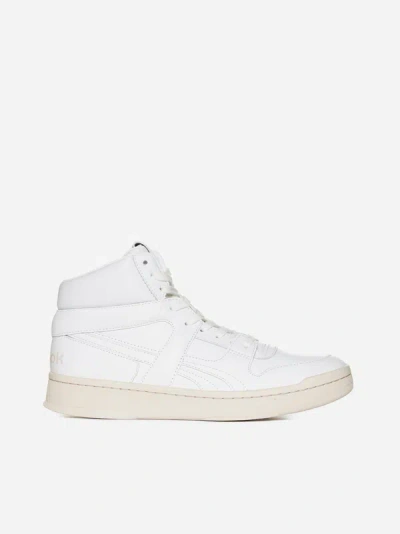 Reebok Bb 5600 Leather Sneakers In White