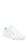 Reebok Court Advance Sneaker In White/ Pure Grey/ Mint