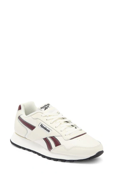 Reebok Glide Sneaker In Chalk/ Core Black/ Maroon